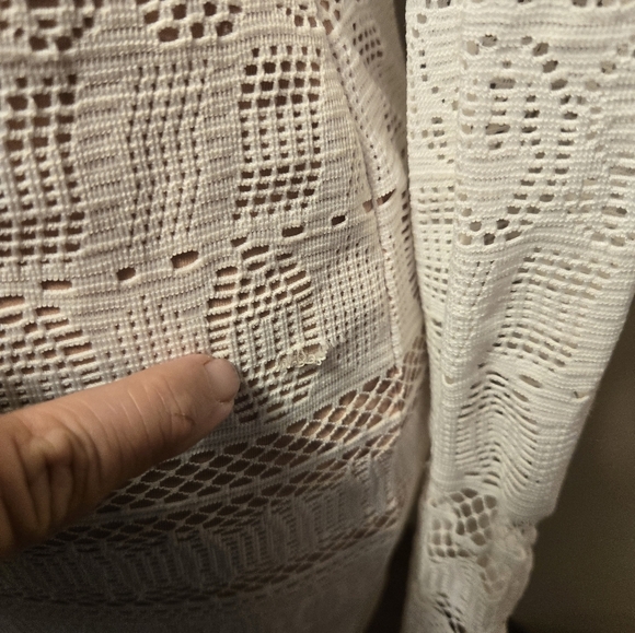 BCBG Maxazria Size XS White Tan Alice Mixed Lace Sheer long sleeve Sheath Dress - Picture 3 of 15